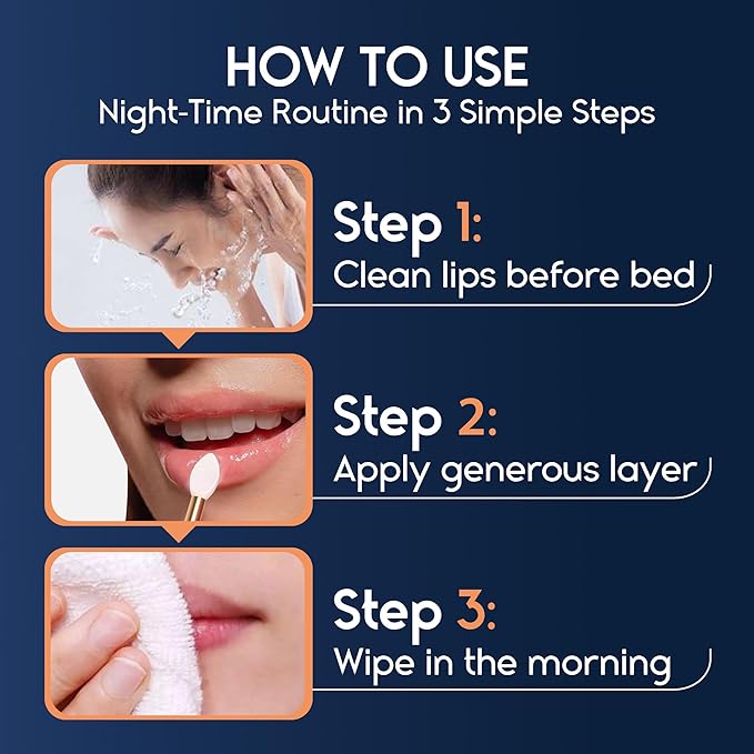 Lip Mask Overnight with Hyaluronic Acid & Collagen, Lip Sleeping Mask for Dry Cracked Lips, Moisturizing, Hydrating, Exfoliating Night Treatment for Lip Care (Peach)-Velvo Beauty