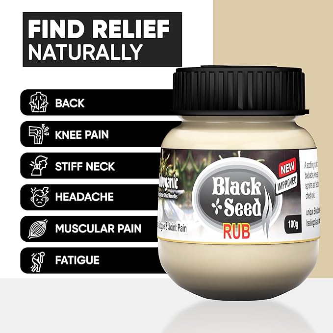 Black Seed Rub | Infused with Soothing Properties | Crafted to Provide Comfort to Joints, Muscles, Shoulders and Beyond | 3.5 oz.…-Velvo Beauty