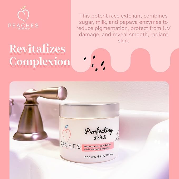 Vegan Exfoliating Scrub – Gentle Face Exfoliator for Delicate Skin with Sugar, Lavender, and Arnica Montana – Helps Improve Skin Texture and Clarity – Perfecting Polish (4 oz)-Velvo Beauty