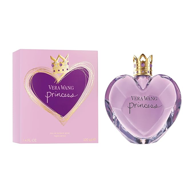 Vera Wang Princess Eau de Toilette 3.4 fl oz (Pack of 1), Notes of Apple, Quava, and Vanilla, Women's Fragrance, Long Lasting, Everyday Fragrance, Travel Size-Velvo Beauty