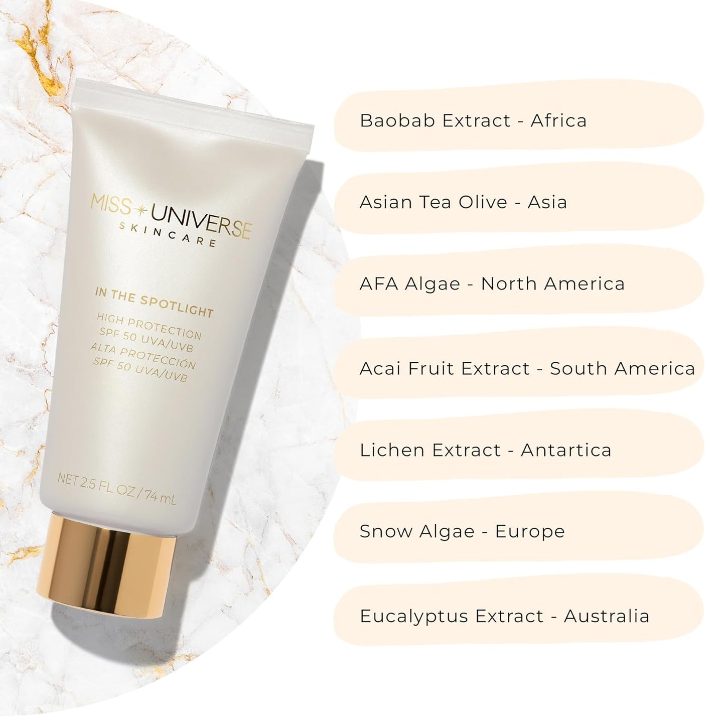 In The Spotlight SPF 50 Sun Protection and Skincare Enhancer, Facial Skin Care Product with Hyaluronic Acid, Sun Screen Protector for Faces, Personal Face Sunscreen Regimen-Velvo Beauty