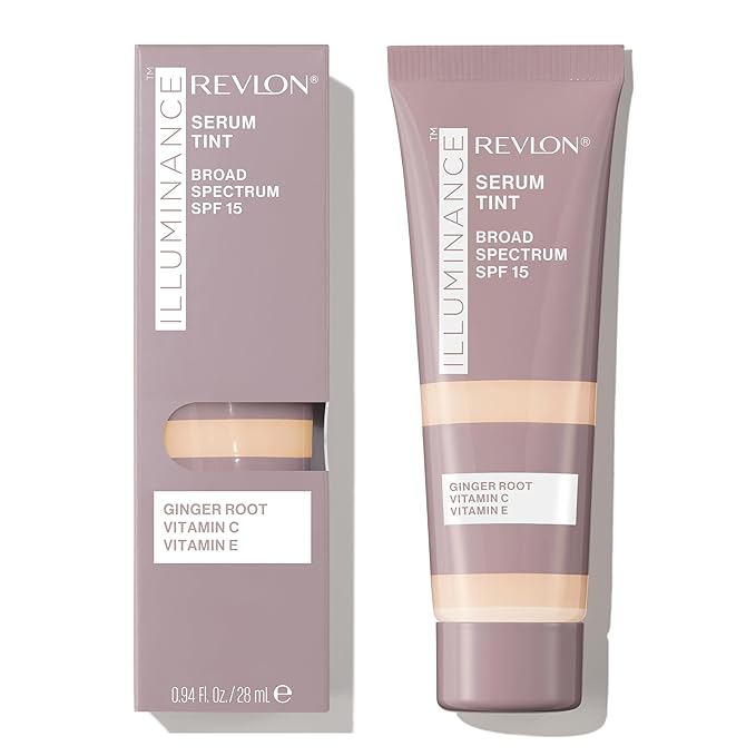 Revlon Illuminance Tinted Serum, Triple Hyaluronic Acid, Evens Out Skin Tone Over Time and Hydrates All Day, SPF 15, 117 Light Beige, 0.94 fl oz.-Velvo Beauty