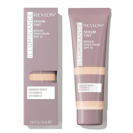 Revlon Illuminance Tinted Serum, Triple Hyaluronic Acid, Evens Out Skin Tone Over Time and Hydrates All Day, SPF 15, 117 Light Beige, 0.94 fl oz.-Velvo Beauty