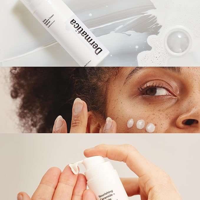 Dermatica Brightening & Barrier Repair Kit, Caring Squalane Cleanser (150ml), Clarifying Azelaic Acid 15% Cream (30ml), Nourishing Ceramide + Peptide Moisturiser (50ml)-Velvo Beauty