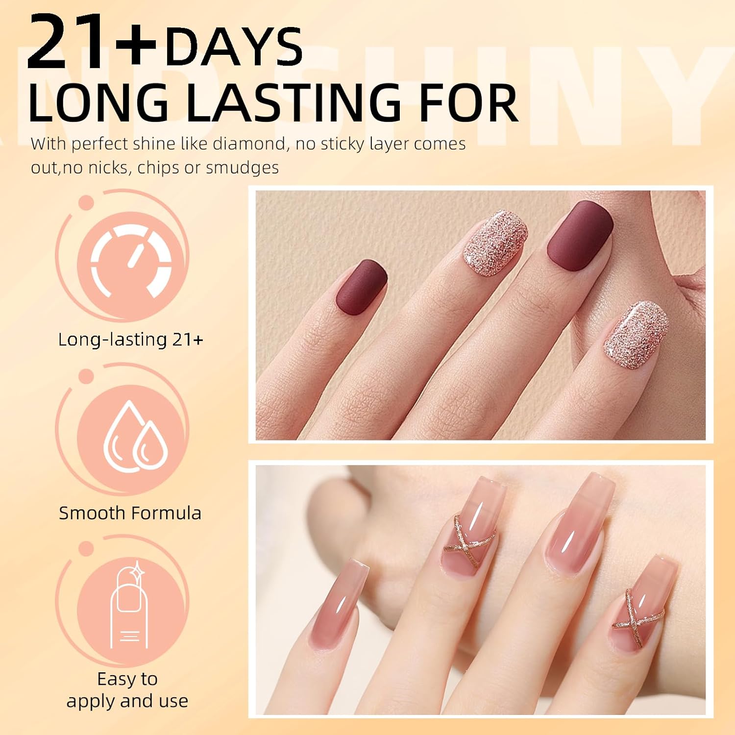 Major Dijit Nail Polish Quick Dry Nail Polish Nail Art Varnish (Base Shiny Matte Top Coat, 10 ML)-Velvo Beauty