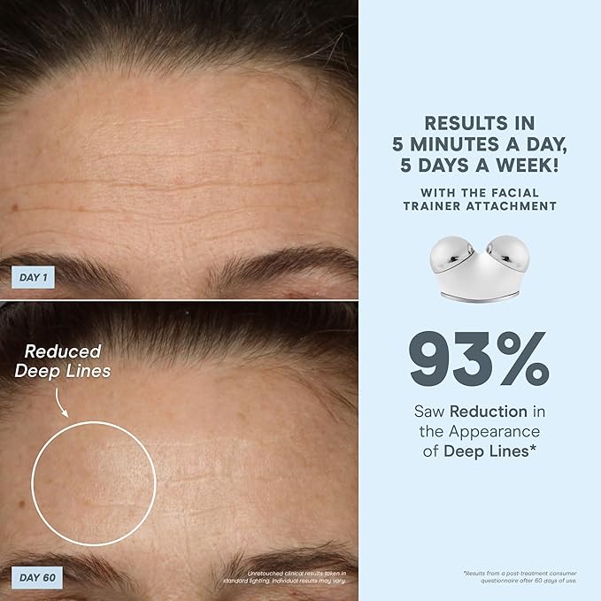 NuFACE TRINITY+ Microcurrent Facial Device + LED Red Light Wrinkle Reducer Attachment - FDA Cleared Skin Tightening Device + Microcurrent Gel Activator & Silk Creme-Velvo Beauty