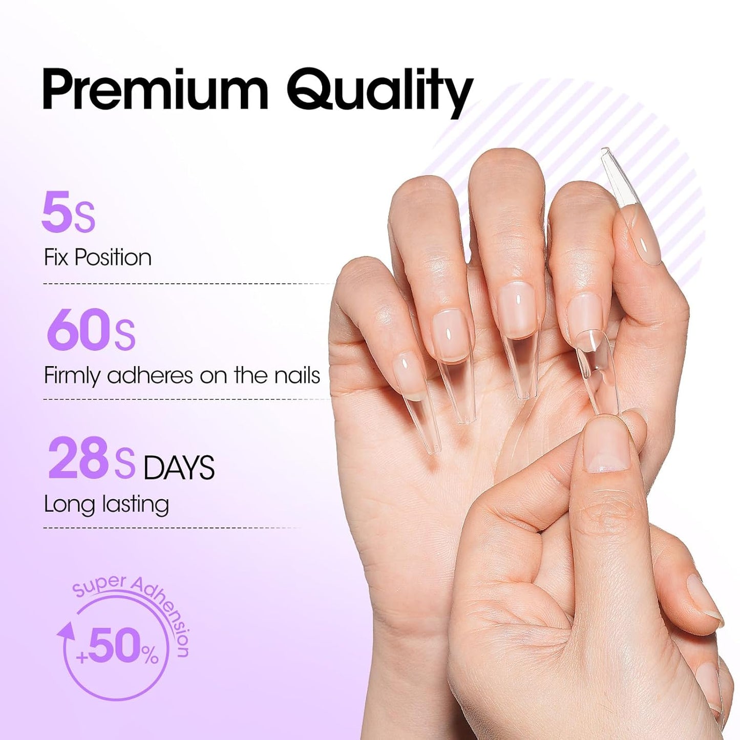 Gellen Nail Glue Gel, 2PCS 15ML 3 in 1 Gel Nail Glue for Acrylic Nail & Base Gel & Nail Strengthener Kit, Nail Glue for Press On Nails False Nails, Super Strong Gel Glue for Nail Extension-Velvo Beauty