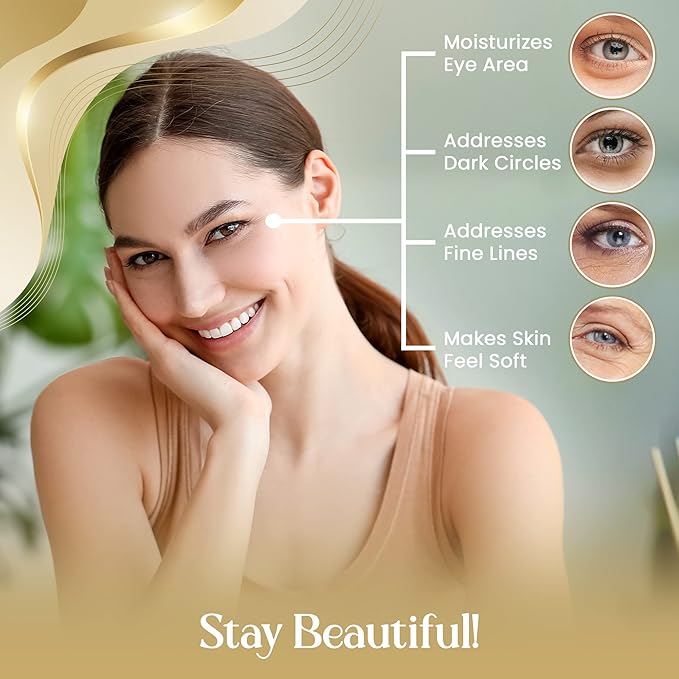 OROGOLD 24K Intensive Eye Serum for Wrinkles, Puffiness - Anti Aging Serum For Youthful Looking Skin - Under Eye Skin Softening Serum - 50 ml. / 1.76 fl. oz.-Velvo Beauty