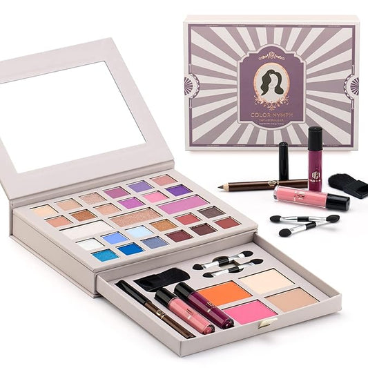 Color Nymph Makeup Kit for Women Full Kit Makeup Gift Set All in One Makeup Kit with 24 Colors of Eyeshadow, Makeup Brushes, Lip Glosses, Eyeliner Pencil, Mirror-Velvo Beauty