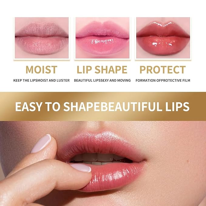 2PCS Handmade Plant lip balm Pink Lips Serum Brighten Dark Lips Bleaching Essence Lip Balm Repair Fine Lines Brighten Moisture Exfoliator Lip Care (Red)-Velvo Beauty