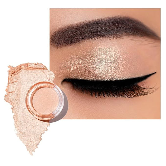 Oulac Cream Eyeshadow also for Highlighter Large Capacity Highly Pigmented Eye Shadow Waterproof &Long Lasting with Moisturizing Formula 07-Velvo Beauty