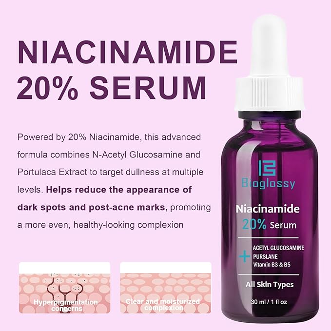 20% Niacinamide Serum for Face,Niacinamide Vitamin B3 B5 Concentrated Serum,Moisturizer,Pore Minimizer,Anti-aging Discoloration Correcting Treatment-Velvo Beauty