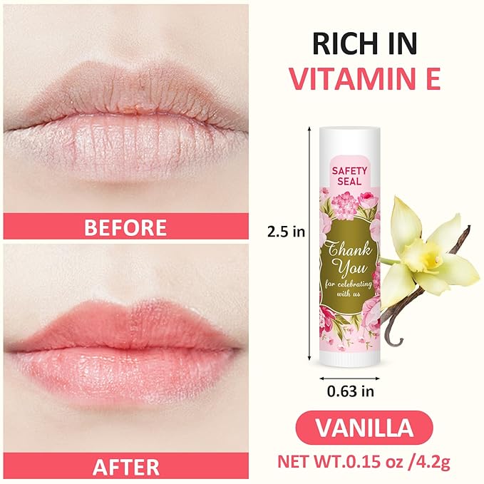 DMSKY Lip Balm Bulk 60 Pcs, Bridal Shower Gifts for Guests,Thank You Gifts for Coworkers Women Men, Bridal Wedding Favors for Guests-Velvo Beauty