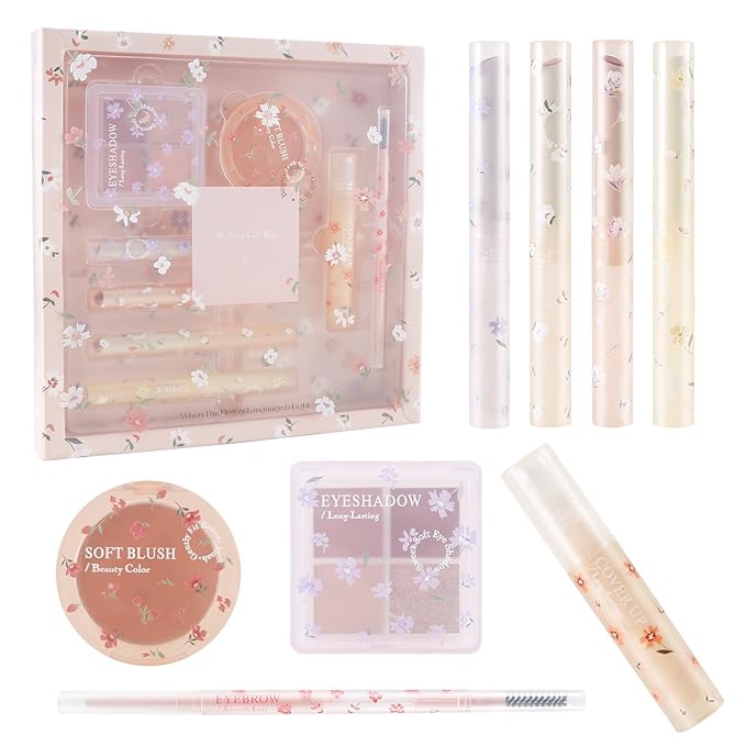 Makeup Kit for Women Full Kit Multipurpose Makeup Sets Gifts,include Lip Gloss,Blush,Eyebrow Pencil,Eyeshadow Palette，Concealer-Velvo Beauty