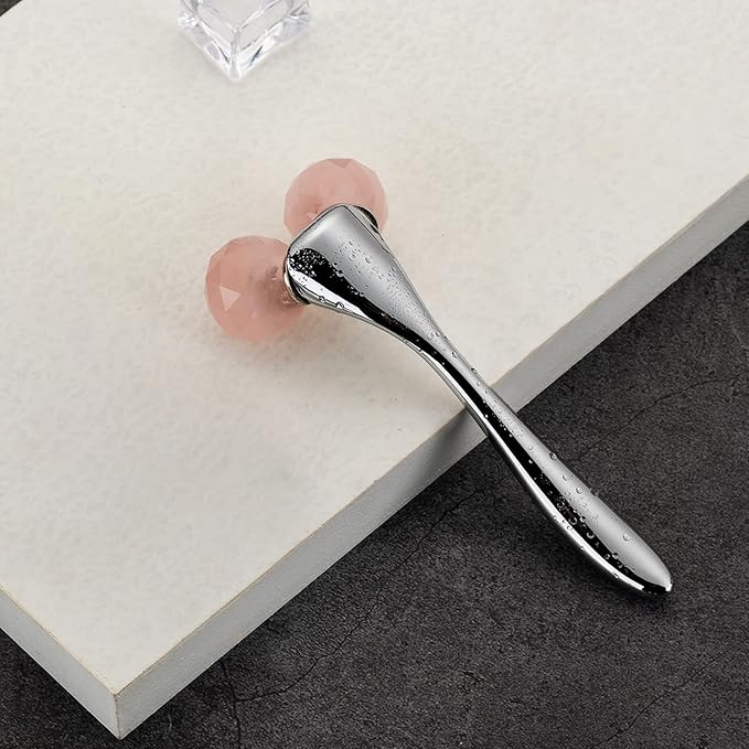 Tekson Faical Roller Massager, 3D Metal Face Massage Tool for Reduce Puffiness, Remove Eye Wrinkles, Face Lift, Increase Firmness, Anti-Aging, Skin Tightening-Velvo Beauty