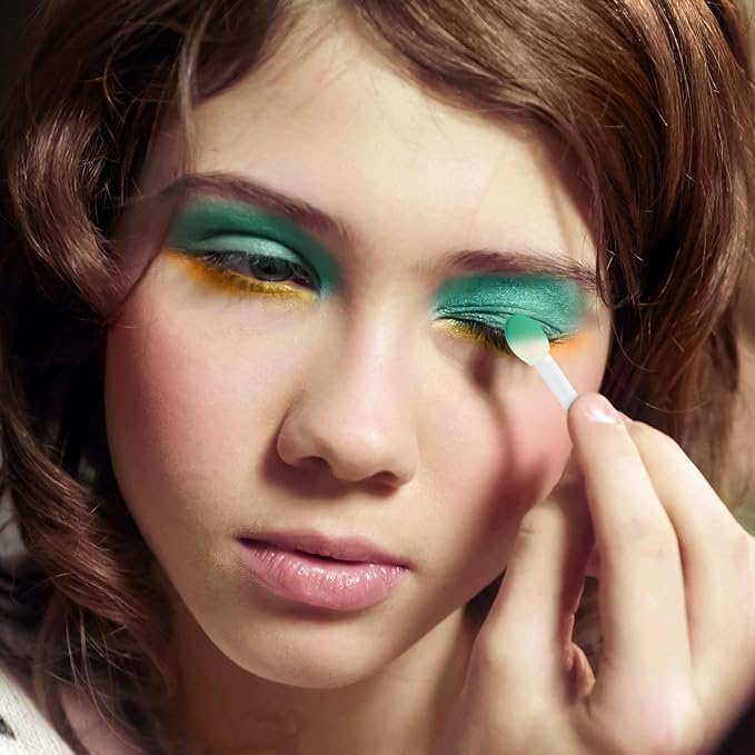 Expressions Selfie Queen Glisten & Glitter Makeup Palette 10 Color Eyeshadow Palette & Blush Makeup Novelty Beauty Set, Fold Out Compact with Mirror, Cute Makeup Kit Gifts - Washable, Non-Toxic-Velvo Beauty