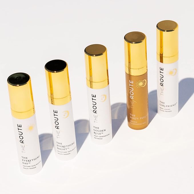 The Route Beauty LIL’ SKINCARE BFFs Skincare Kit: Includes The Everything Day and The Everything Night Moisturizers, and The Girlfriend Skin-Loving Glow Primer (0.27 Fl Oz)-Velvo Beauty