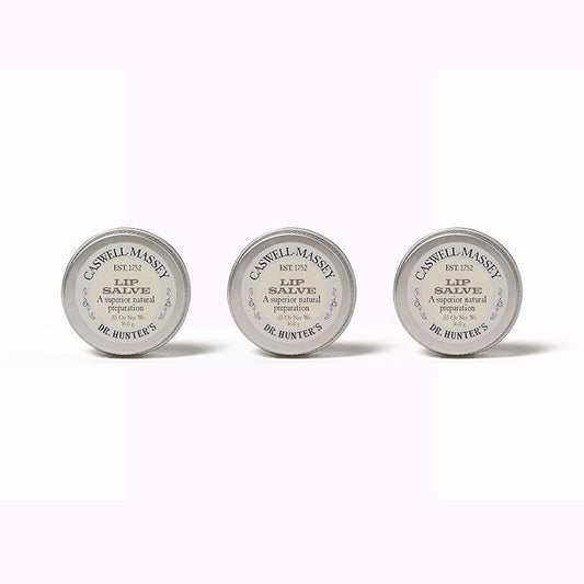 Dr. Hunter’s Lip Salve - All Natural Lip Balm And Moisturizer For Dry, Cracked And Chapped Lips - 0.55 Ounce (3 Pack)-Velvo Beauty