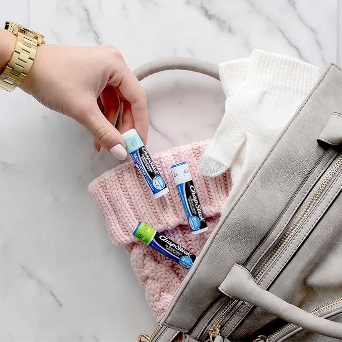 ChapStick Moisturizer 2-in-1 Lipcare 6-Pack (3 Original, 3 Cool Mint) – 8-Hour Lip Balm with Broad Spectrum SPF, Aloe & Vitamin E, 0.15 Ea-Velvo Beauty