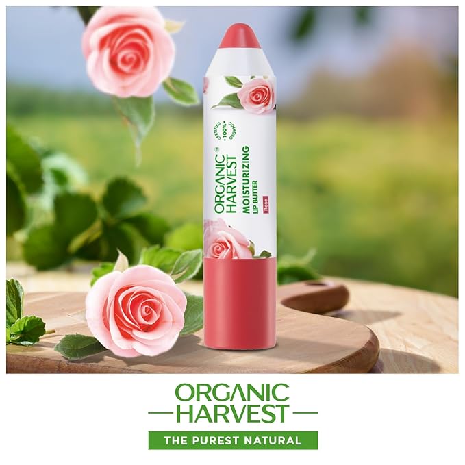 Moisturizing Lip Butter: Rose | Tinted Lip Butter for Women, Men & Kids | Best Organic Lip Balm | 100% American Certified Organic | 4gm-Velvo Beauty
