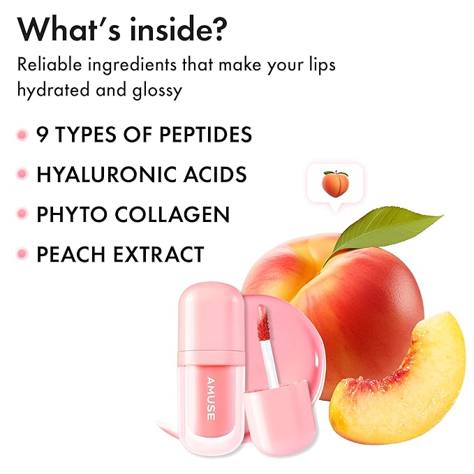 Amuse SEOUL BEBE TINT - 01 BOKSOONGA LOVE | 24-hour Long-lasting Lip Stain, Plumping, Hydrating, Moisturizing, No Peel Off, Lip Care, Treatment, Non Sticky, Korean Lip Tint for Dry Lips-Velvo Beauty