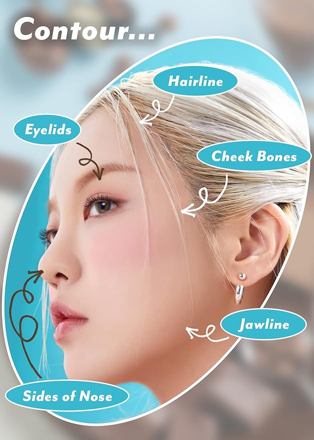 I'm Meme Palette - Afternoon Tea Contour | Frozen Choco, Bronzer Palette for Face & Cheeks, Matte Powder Bronzer, Natural Makeup, Buildable Coverage, Light to Medium, For Cool Tone Skin, 0.4oz-Velvo Beauty