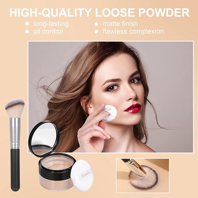 Foundation Liquid Full Coverage Matte Oil Control Concealer with Face Primer & Makeup Brush & Makeup Sponges-Velvo Beauty