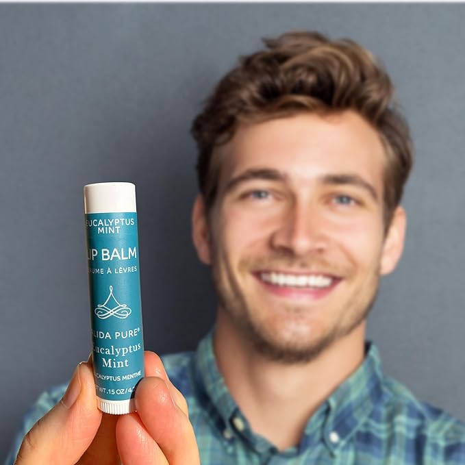 Fruit Mint Lip Balm Collection, Vegan Lip Balm Set, Bees Wax Free, Coconut Oil Free, Avocado Oil, Organic Jojoba Oil, Vitamin E, Natural Moisturizer For Dry Cracked Lips, 3 Tube Set-Velvo Beauty