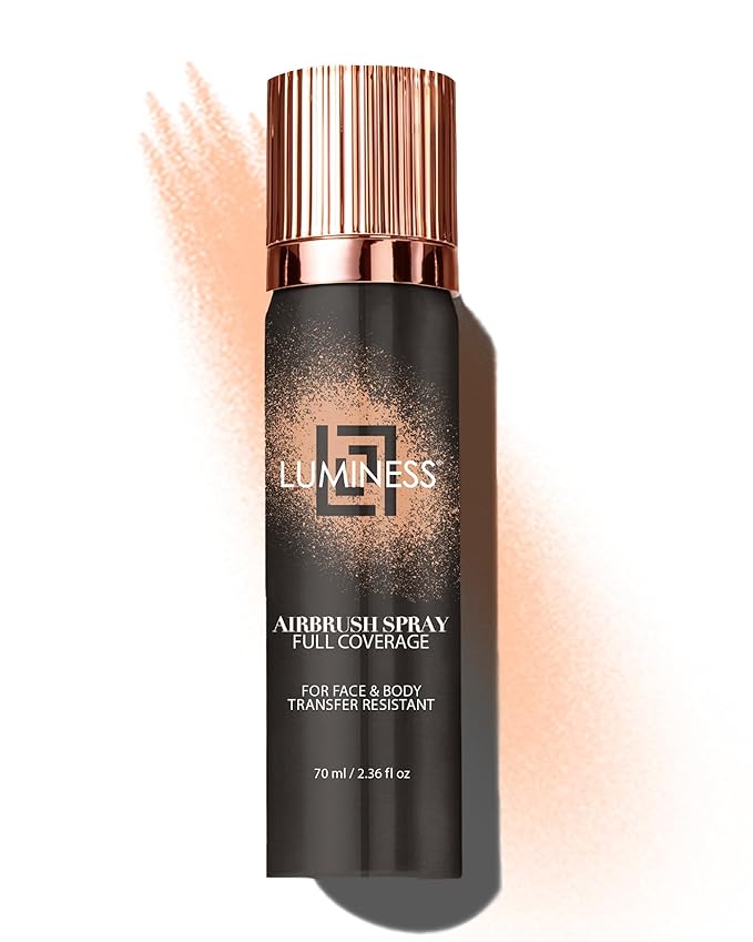 LUMINESS Spray Airbrush Foundation Makeup, Fair Shade 020 - Lightweight, Full Coverage Foundation for Face, Neck, & Body - Concealer for Seamless Blending, Natural-Looking Finish, 2.36 fl oz-Velvo Beauty