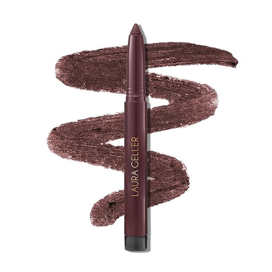LAURA GELLER NEW YORK Kajal Longwear Kohl Eyeliner Pencil - Royal Quartz - Caffeine and Vitamin E - Smooth & Blendable Liner - Built-In Sharpener-Velvo Beauty