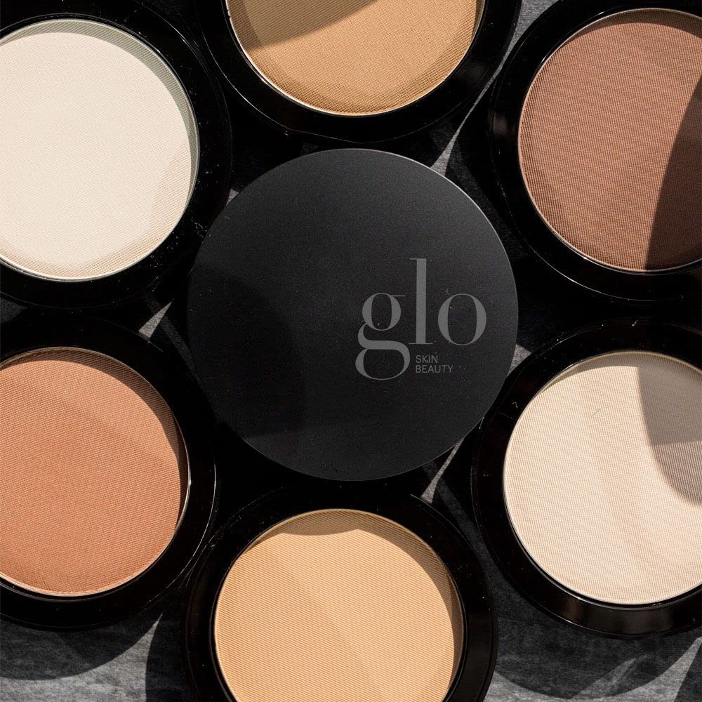 Glo Skin Beauty Pressed Base Powder Foundation Makeup (Natural Dark) - Flawless Coverage for a Radiant Natural, Second-Skin Finish-Velvo Beauty