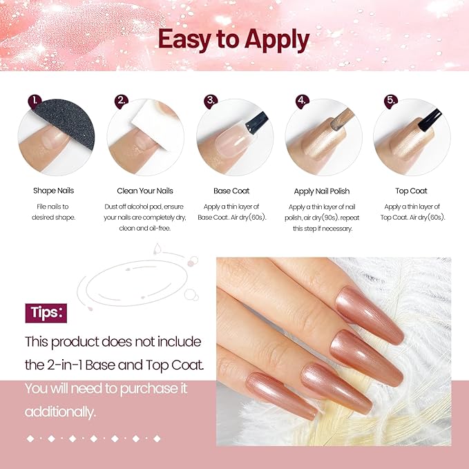 10ml Glitter Nail Polish Set 6 Colors Glitter Red Pink White Nail Polish Set for Nail Art-Velvo Beauty