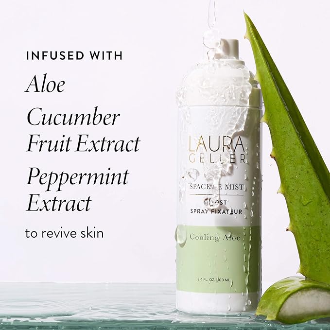 LAURA GELLER NEW YORK Spackle Mist Boost with Cooling Aloe - Long-Lasting Dewy Skin Makeup Setting Spray-Velvo Beauty