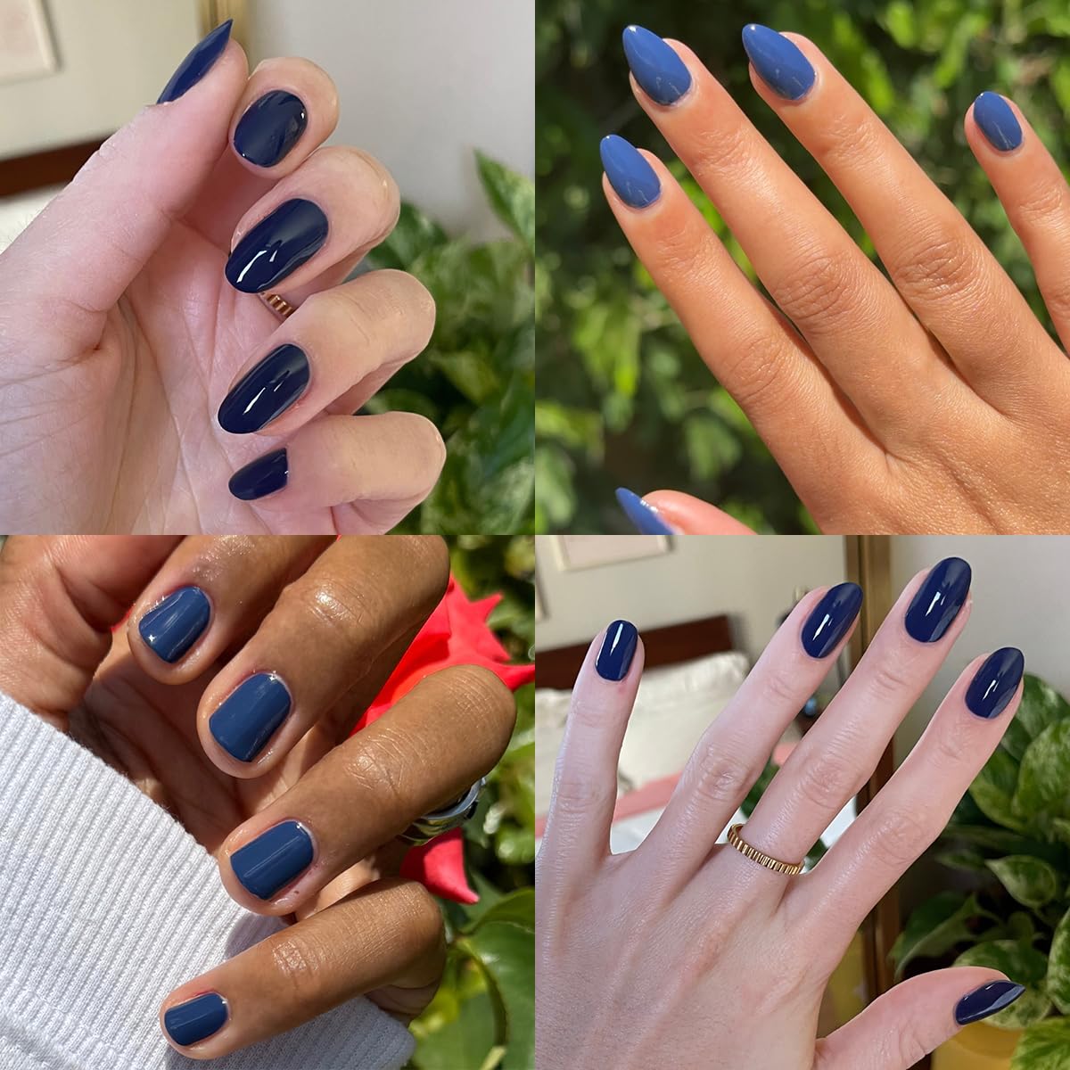 Olive & June Long Lasting Nail Polish | Plump Gel-Like Finish No Lamp Needed | Lasts up to 10 days | Salon-Quality Color at Home | 15-Free Vegan Cruelty-Free, Chip-Resistant Shine | Ack, a shark Navy-Velvo Beauty