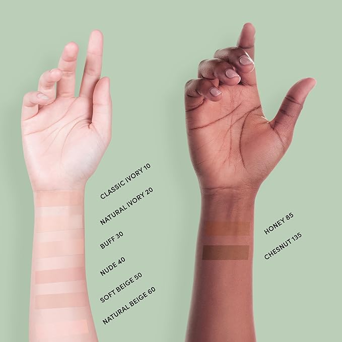 Neutrogena SkinClearing Mineral Acne-Concealing Pressed Powder Compact, Shine-Free & Oil-Absorbing Makeup with Salicylic Acid to Cover, Treat, & Prevent Breakouts, Chestnut 135,.38 oz-Velvo Beauty