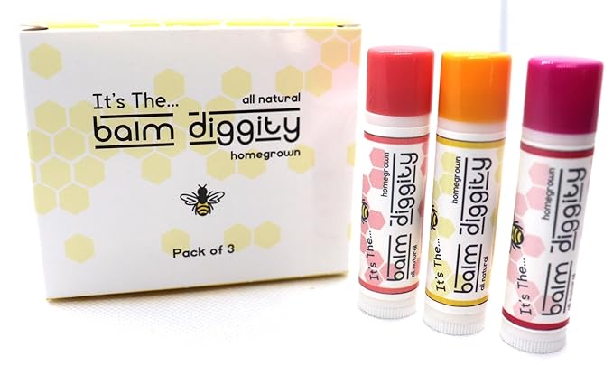It's The Balm Diggity Beeswax All Natural, Moisturizing, And Nourishing Lip Balm, Made With Only 5 Ingredients, 1 tube, 0.15 ounces (3-PACK)-Velvo Beauty