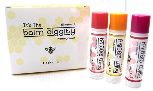 It's The Balm Diggity Beeswax All Natural, Moisturizing, And Nourishing Lip Balm, Made With Only 5 Ingredients, 1 tube, 0.15 ounces (3-PACK)-Velvo Beauty