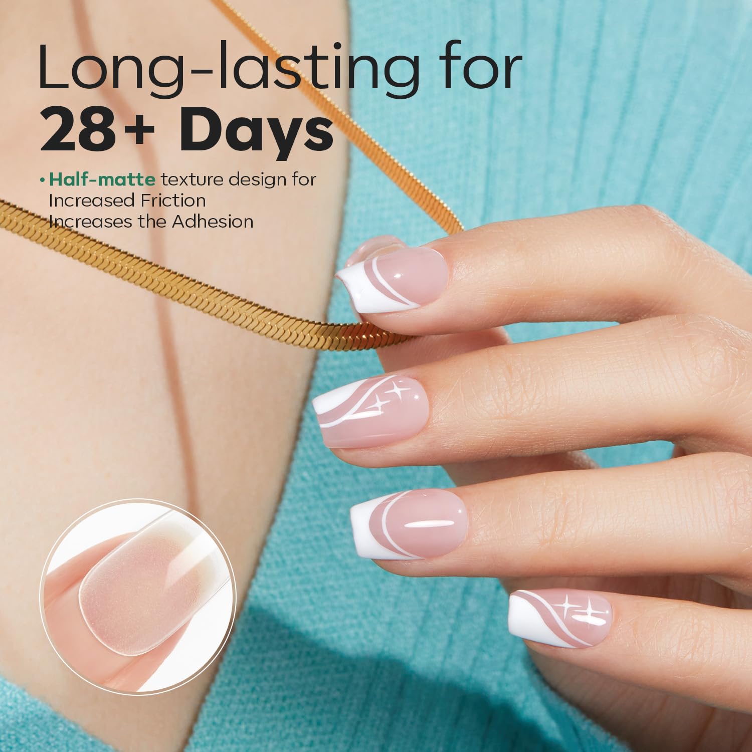 Modelones Extra Short Coffin Fake Nail Tips - 510Pcs Gel Tips Pre-shaped Half Matte Full Cover Clear Acrylic Gel Kit False Press on Nails for Extension DIY Salon 15Sizes-Velvo Beauty