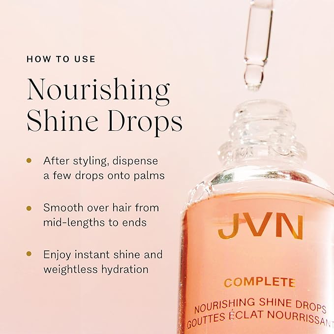 JVN Complete Nourishing Hair Oil Shine Drops 1.7 oz/ 50 mL-Velvo Beauty