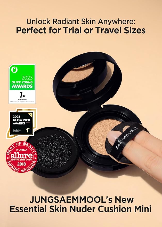 [JUNGSAEMMOOL OFFICIAL] Essential Skin Nuder Cushion Mini (08 Medium Deep) | SPF50 Broad Spectrum-Velvo Beauty