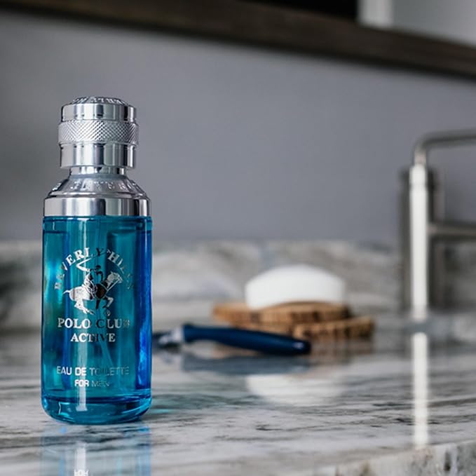 Beverly Hills Polo Club Cologne for Men Bonus Pack Designer Eau De Toilettes 3.4oz + 0.5oz 2 count (Active)-Velvo Beauty