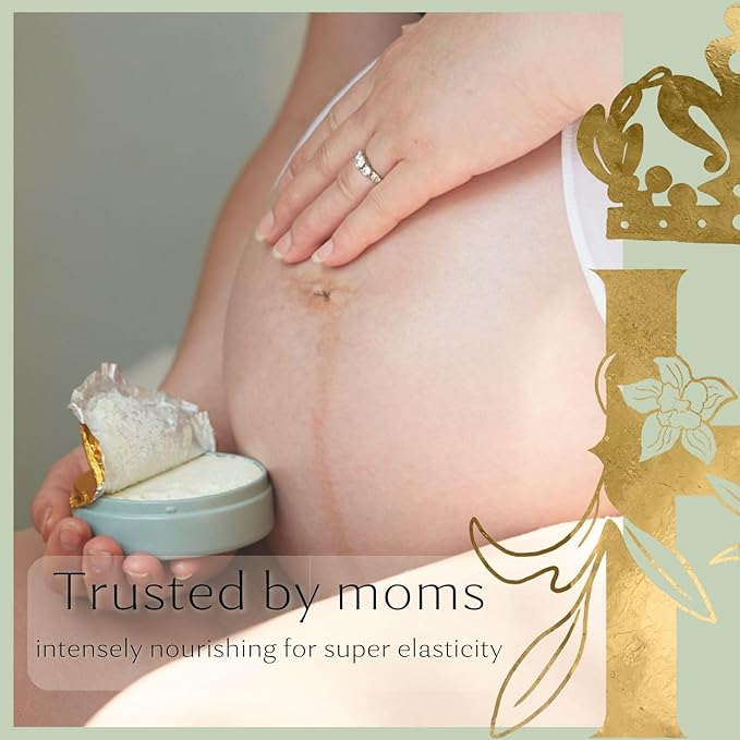 Bump Butter: 100% Natural Whipped Cocoa Butter Formula for Growing Baby Bumps - Soothing & Nourishing with Neroli & Frankincense - 3.4 Fl Oz/100 ML-Velvo Beauty