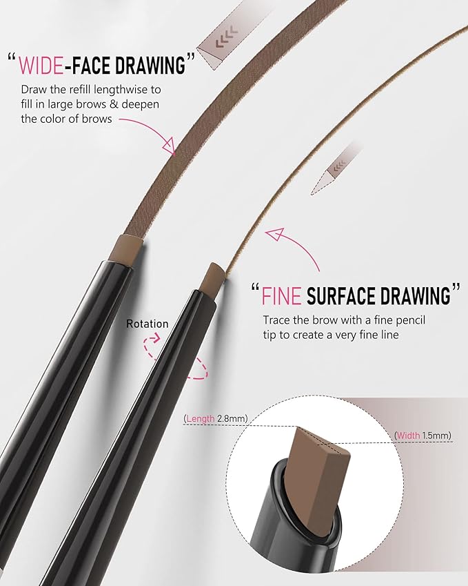 Light Brown Eyebrow Pencil Waterproof for Women - Eye Brow Makeup Pen-Velvo Beauty