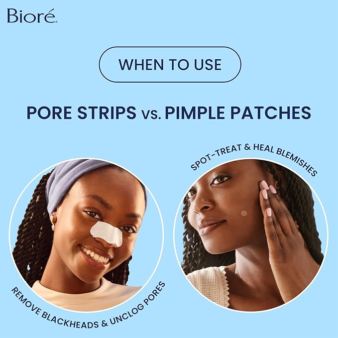 Bioré Original Blackhead Remover Strips, Deep Cleansing Nose Strips With Instant Pore Unclogging, Features C-Bond Technology, Oil-Free, Non-Comedogenic Use, 14 Count-Velvo Beauty