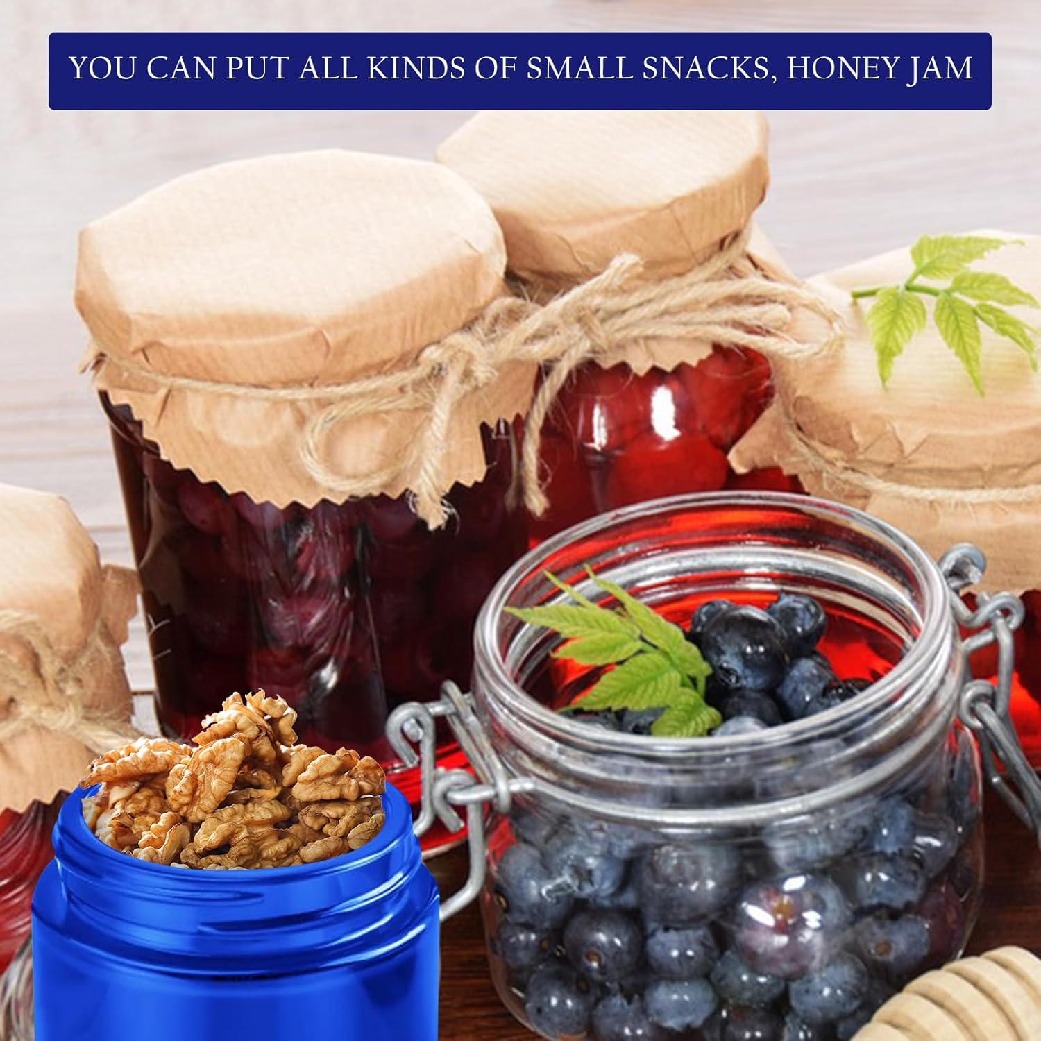 Lil Ray 2 Oz Glass Cream Jars with Black Lid (12 PCS) Empty Cobalt Blue Glass Containers Refillable Cosmetic Vials for Lotion, Ointment-Velvo Beauty