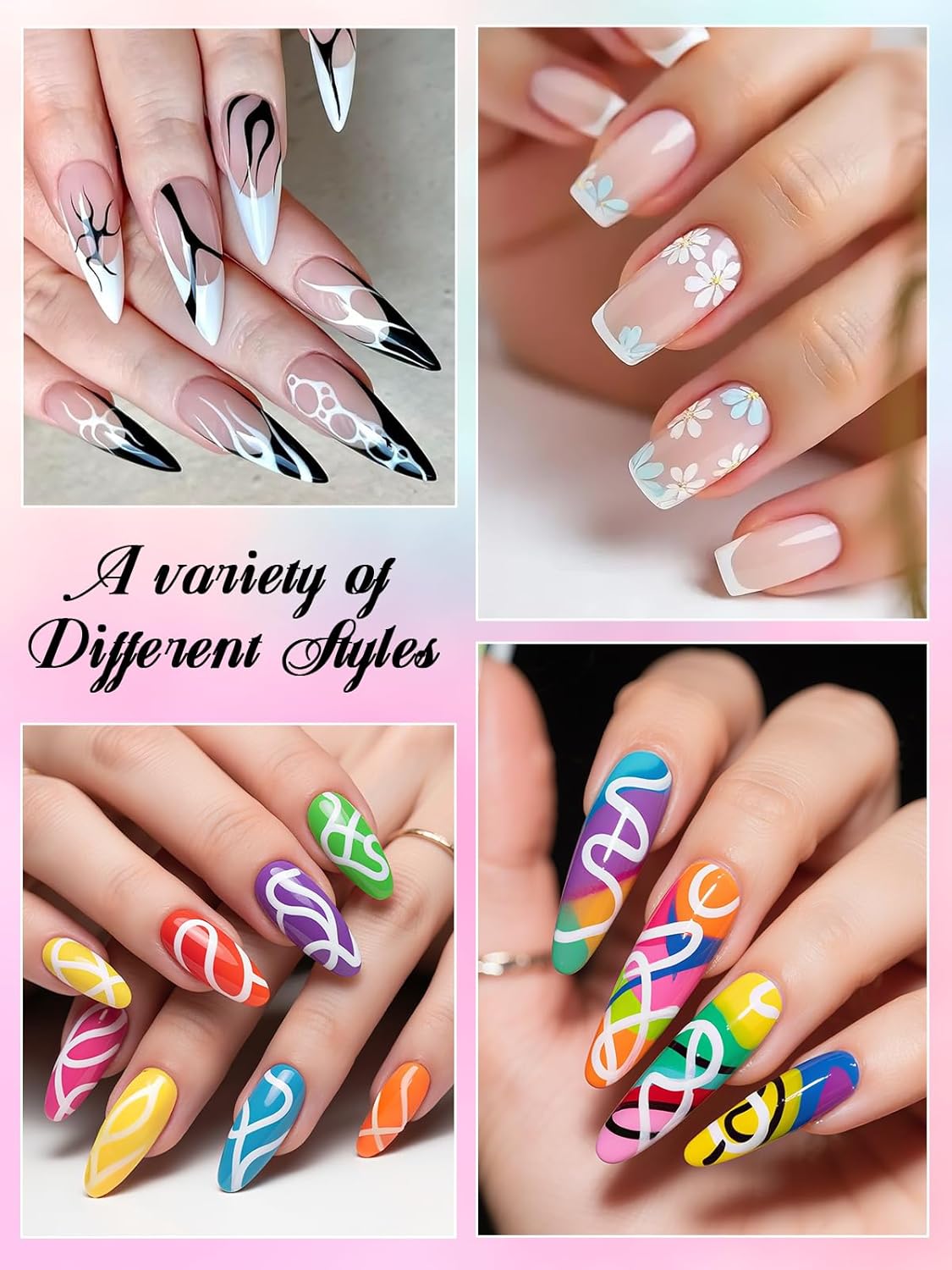 Kalolary 1PCS White Nail Art Pens，0.7mm Nail Polish Pens Quick Dry Long-last Nail Graffiti Dotting Painting Liner Nail Art Markers for DIY Nail Art Design-Velvo Beauty