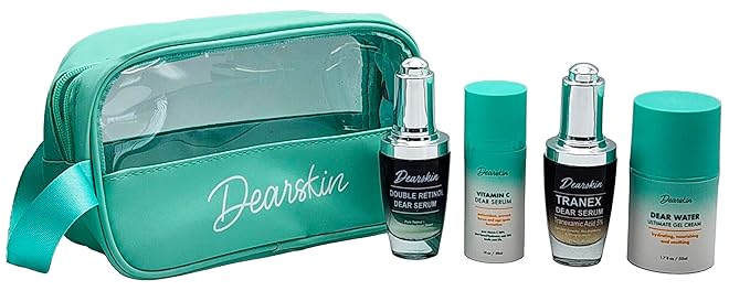 Radiant Glowing Skincare Gift Set: Unveil Your Radiance with the Power of Double Retinol Vitamin C Serum Tanex Dear Serum and Dear Water Gel Cream!-Velvo Beauty