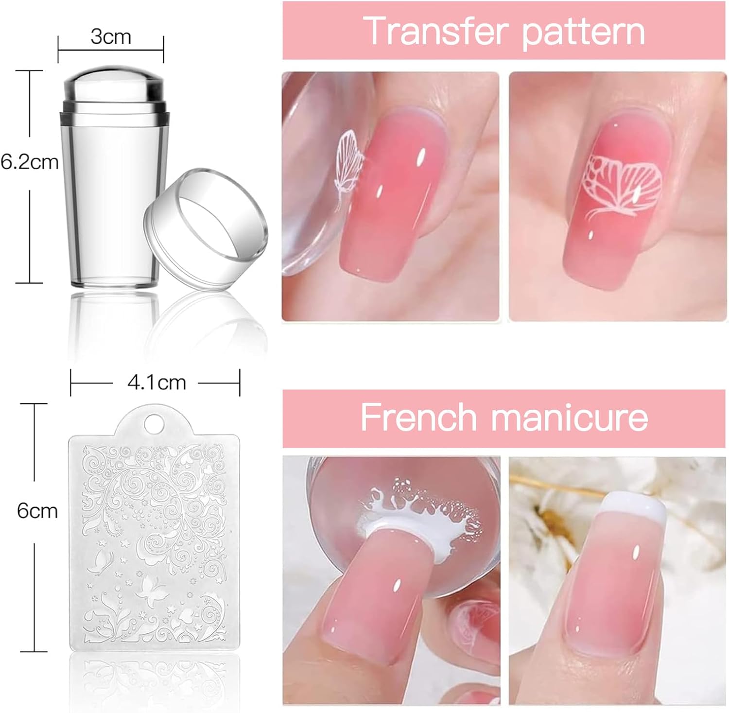 Biutee Nail Stamping Plates 8PCS Nail Stamping Polish Gel and Nail Stamper Kit 10 PCS Nail Art Stamper Plates, French Flower Leaves Animal Lace Halloween Design (10 PCS Plates With 8 PCS Gel)-Velvo Beauty