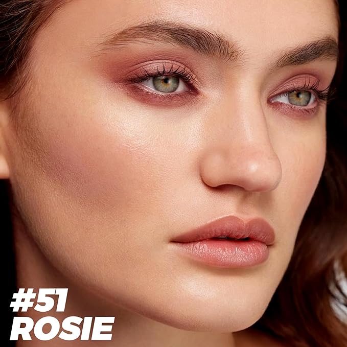 FOCALLURE Shimmer and Matte Cream Eyeshadow Stick,Smooth Brilliant Eye Brightener Pencil for Women,Long Lasting Waterproof Eye Shadow and Liners Makeup,Rosie-Velvo Beauty