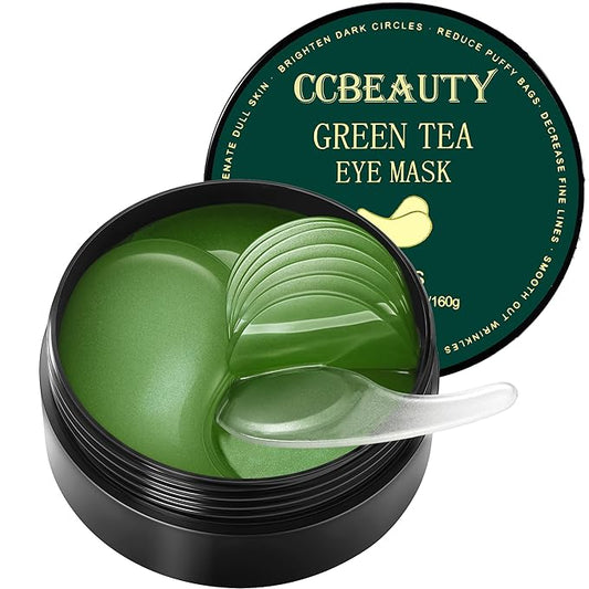 CCbeauty Under Eye Masks, Green Tea Collagen Eye Patches for Puffy Eyes, Dark Circles and Puffiness, Hydrating Mask Skincare, Gel Pads for Eye Bags and Wrinkles Under Eye Treatment,30pairs-Velvo Beauty